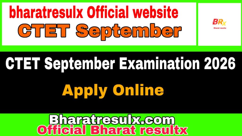 CTET September Online Form 2026